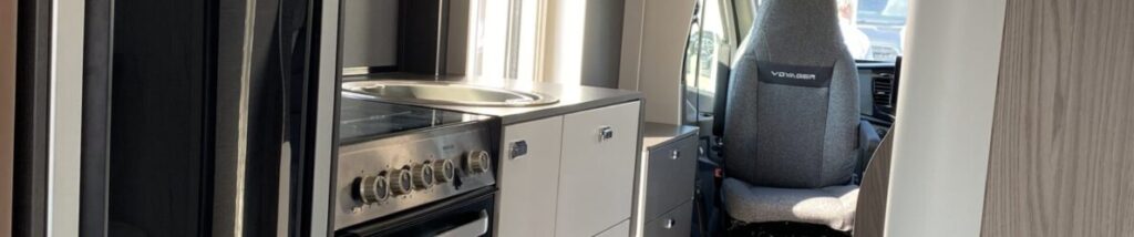 Size and layout of a motorhome. Check kitchen size and sleeping areas before buying a motorhome