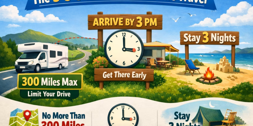 Read about the 3-3-3 Rule for Motorhome Travel